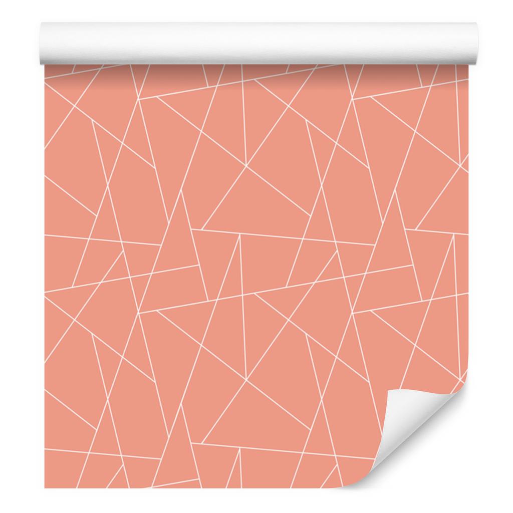 Wallpaper Geometric pattern coral, soft forms 50x1000