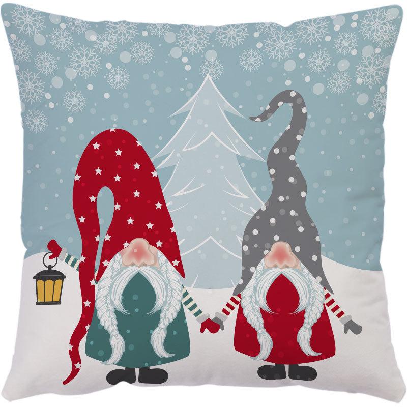 Amazon Hot Pillow Cartoon Doll Vánoční polštář Povlak na polštář Povlak na polštář na pohovku Povlak na polštář na sedák