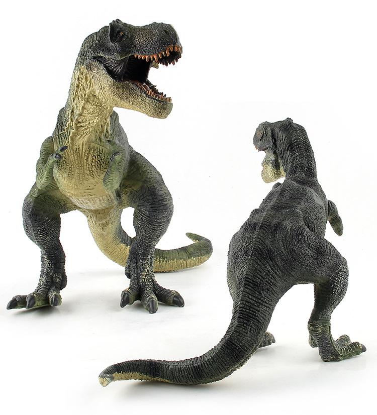English Dinosaur World Squatting Tyrannosaurus Rex Hollow Plastic Doll Ornament Model Toy