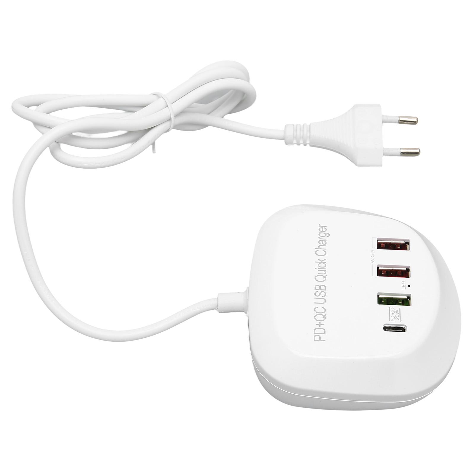 

USB зарядная станция PD 20 Вт QC3.0 многопортовый USB хаб для быстрой зарядки для мобильного телефона, планшета, ноутбука