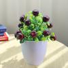 Artificial Potted Plants Realistic Fake Mini Fruits Tree Home Office Table Centerpiece
