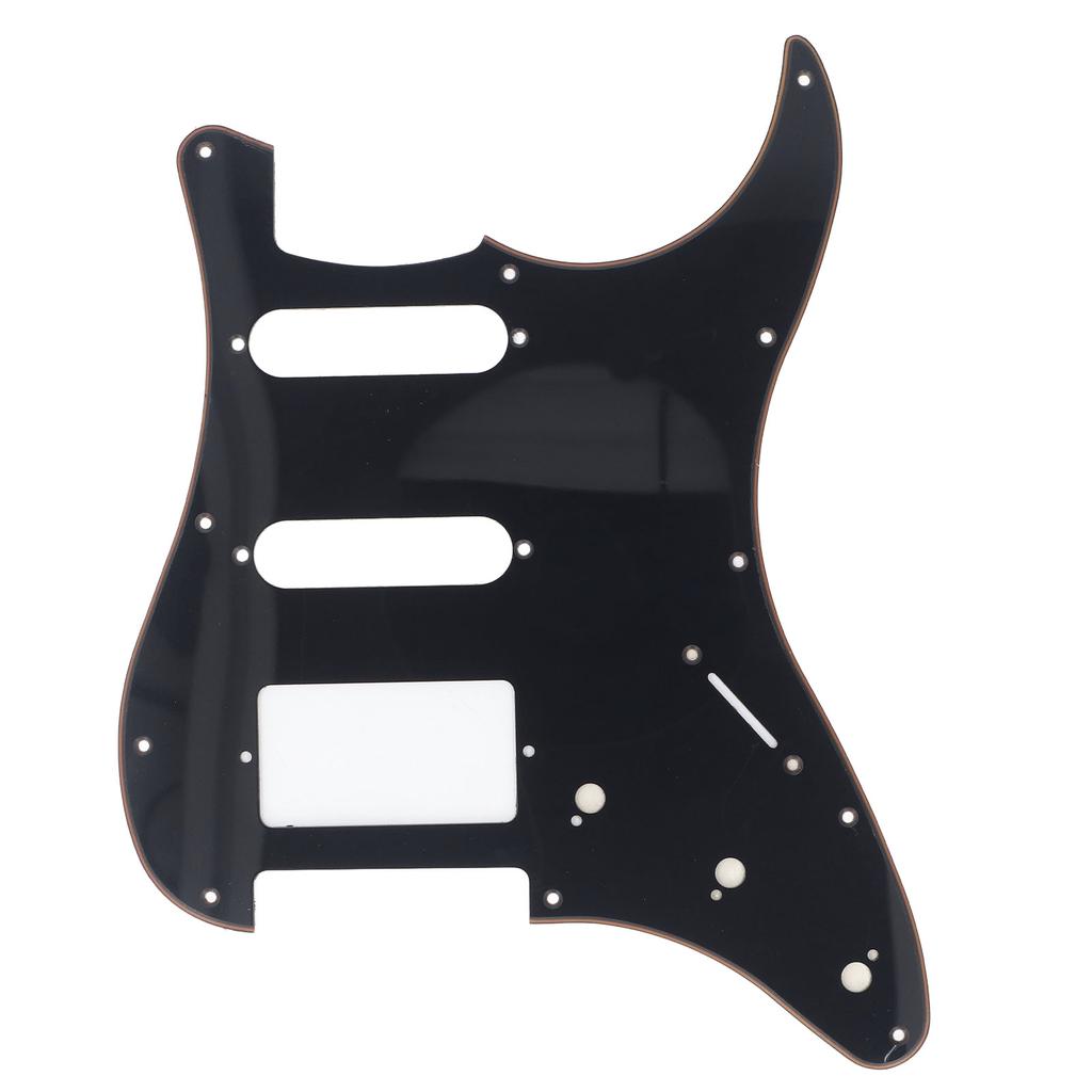 Plastic Guitar Pickguard 11 Mounting Holes 3 Layer HSS Scratch Guard Plate Replacement for ST Electr