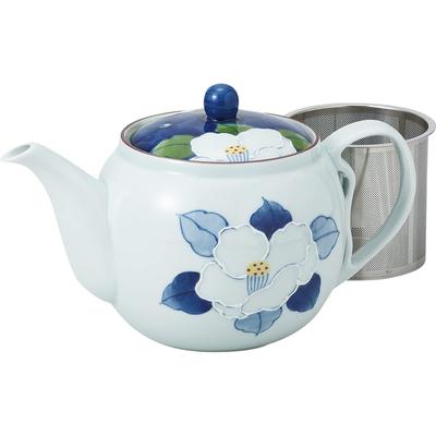 Hasamiyaki Pot Ichichin Sancha Flower Pattern Stainless Steel with Tea Capacity 725ml Made In Japan 60183 (Super Strain) Approx.