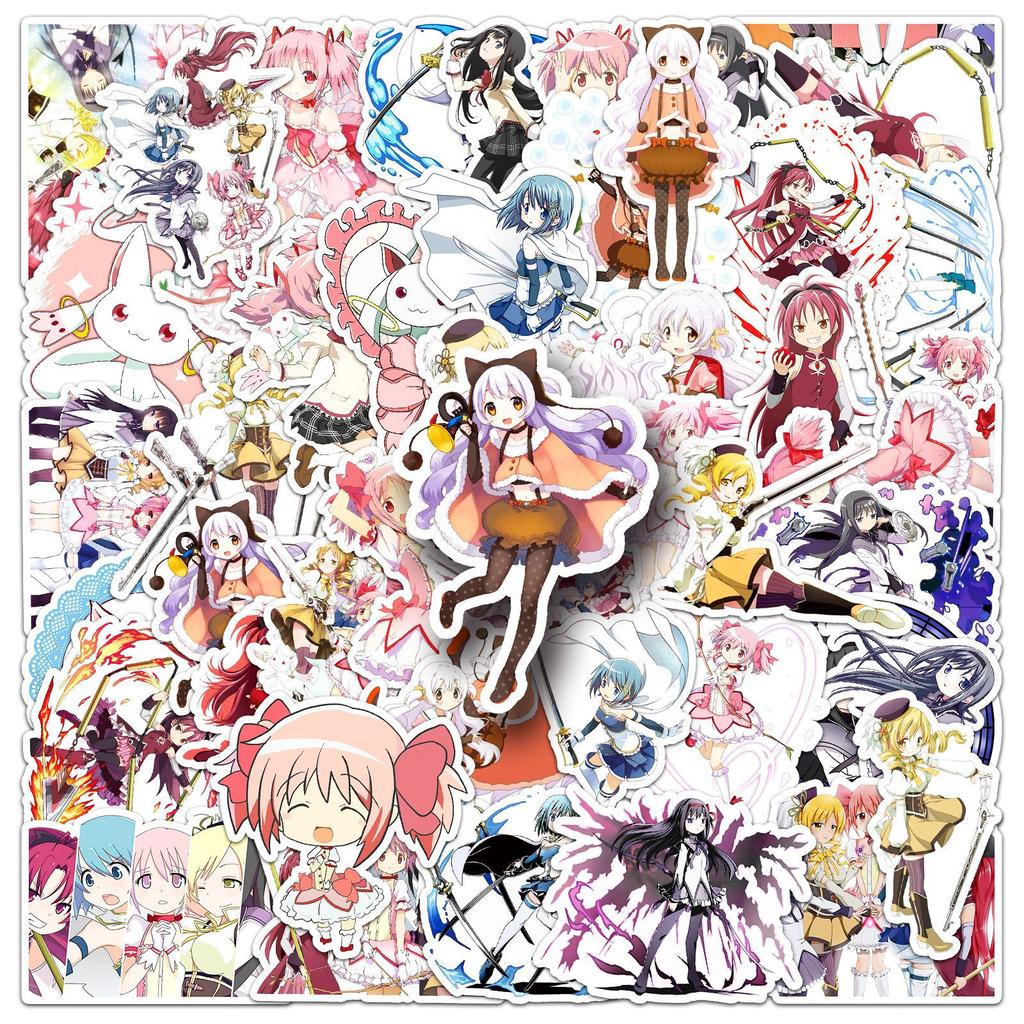 50 Small Round Graffiti Stickers Cartoon Japanese Comic Creative Decoration Mobile Phone Case Water Cup Suitcase Stickers