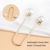 Zinc Zinc Alloy U-shaped Double Head Brooch Removable  Simple   Trousers Accessories
