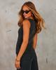 2026 Trendy Sleeveless Denim Jumpsuit Set: European & American Style Wide-Leg Two-Piece for Women