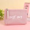 Korean Style Girly Coin Purse & Makeup Bag with Zipper