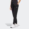 Adidas Originals Trefoil Logo Print Solid Color Cuffed Sports Pants Women Bottoms Black HI4908
