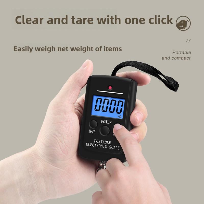 Portable Electronic Scale Kilogram Scale Portable Portable Scale Small Electronic Scale Weighing Food Weighing Luggage Scale Gram Scale
