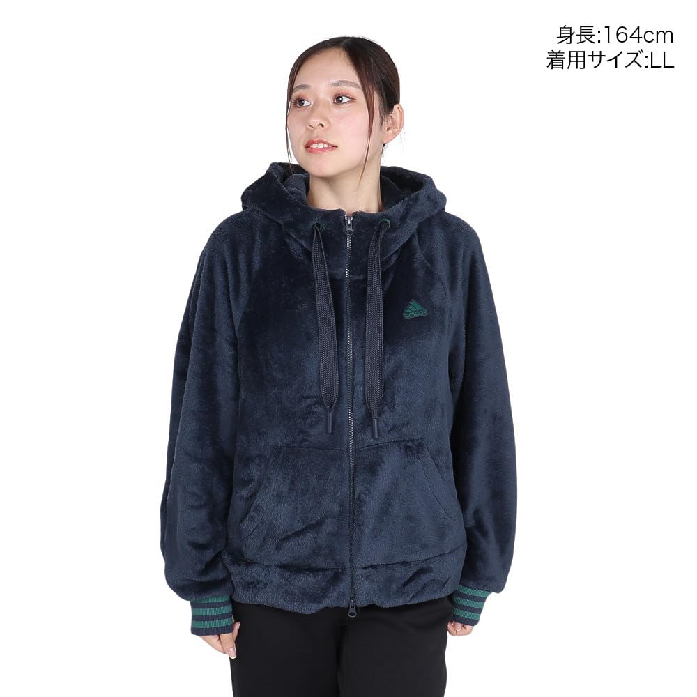 Adidas BYD3 Shaggy Boa Sweatshirt Aurora Ink Size Full-Zip Hoodie, Women's (JG8167), J/L