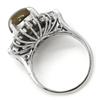 NON BRAND - Chrysoberyl Cat's Eye DiamondRing ring Pt900/Chrysobell Cat's Eye #7.5(JP Size) Array