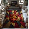 Tappeto in Flanella Stampato Manchester United Antiscivolo Morbido Poliestere Tappeto per Pavimento Tappetino Decorativo per Interni per Camera da Letto Soggiorno Divano