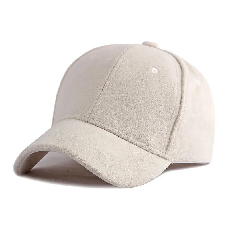 Suede Baseball Cap Snapback Adjustable Breathable Dad Hats For Women and Men Unisex Soft Faux Suede Casual Solid Color Sport Hat