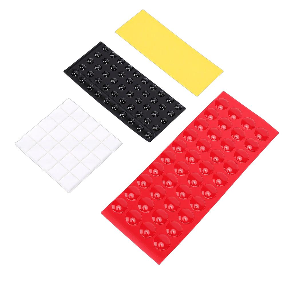 165 Pcs Dots for Visually Impaired Silicone Raised Tactile Adhesive Dots Red Yellow Black White