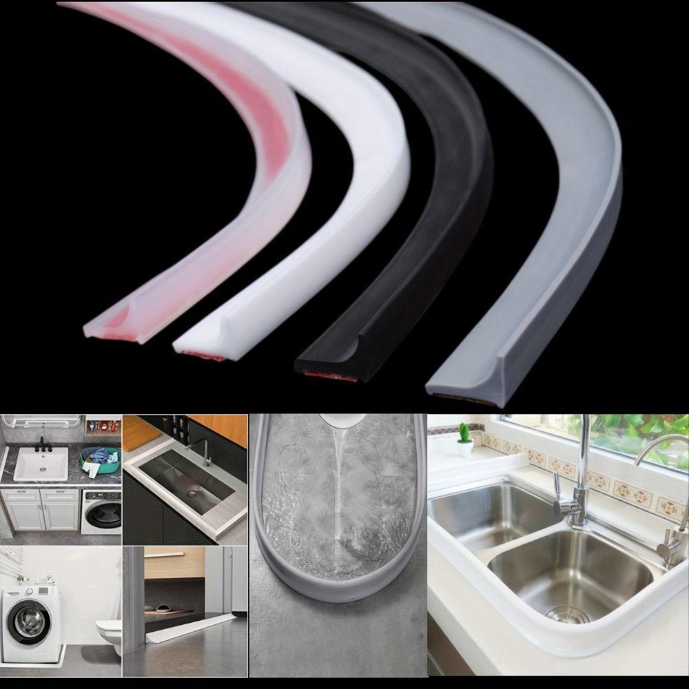 Samolepicí zarážka vody Ohybná sprchová bariéra Podlahová zádržná bariéra Toaletní umyvadla