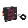 AC Current Voltage Frequency Led Triple Display Digital Meter Voltmeter Ammeter Frequency Meter AC 50-500V AC 0-120A 10-99.9Hz