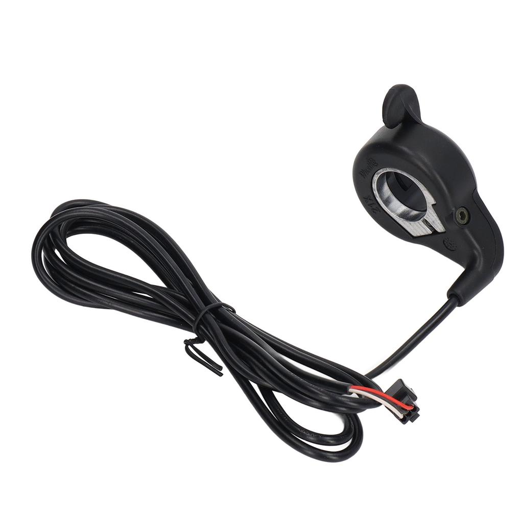 E Bike Throttle Durable ABS Metal Easy Operation SM Plug E Bike Thumb Accelerator For 24V 36V 48V 52V 60V 72V