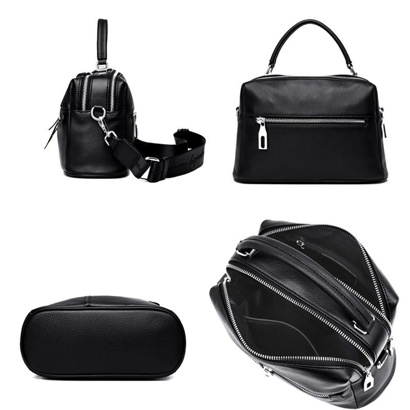 Leder Schultertasche für Damen Messenger Bags Echtes Weiches Leder Damen Tasche Lässige Crossbody Tasche Hohe Qualität