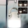 Solar Camping Light LED Rechargeable Hiking Lamp Waterproof Outdoor Flashlight Gear for Fishing Backpacking Tent Atmosphere Lamp