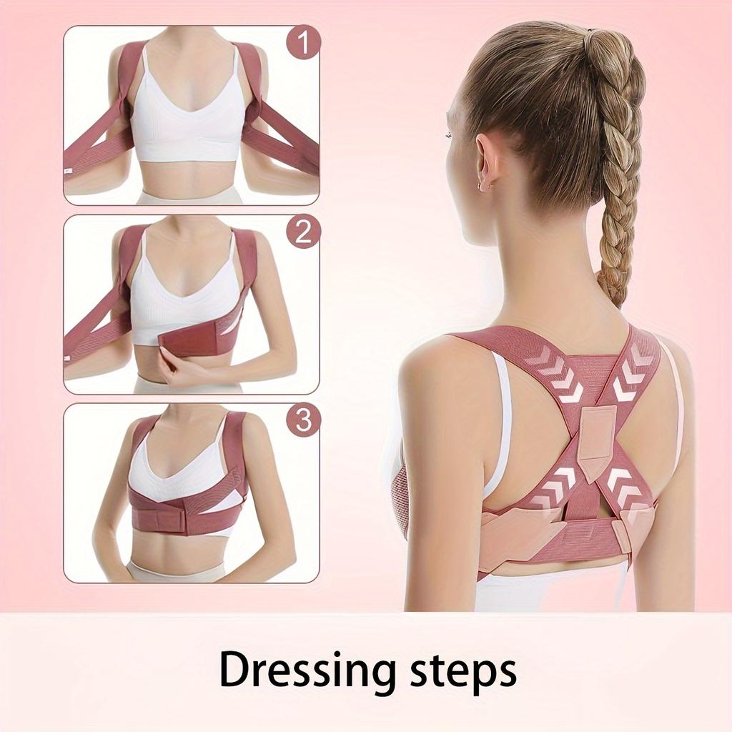 Langlebiger und sicherer Haltungs corrector für die Brust Unsichtbarer Körperformungsgürtel Damen Verstellbarer Elastischer Rückenstützgürtel Schulterstütze Körperformer Korsett
