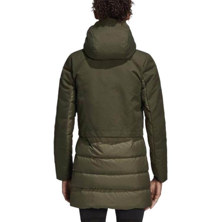 adidas Climawarm Sıcak Rahat Su Geçirmez Kaz Tüyü Ceket Kadın Ceket Yeşil CY8646