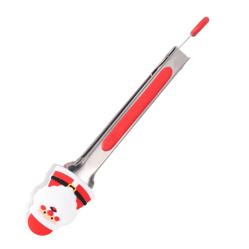 7-inch Stainless Steel Silicone Food Tongs