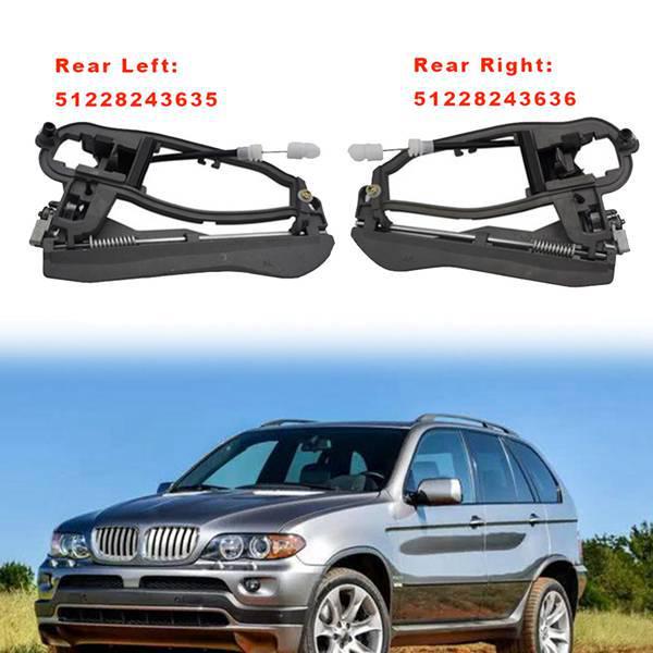 Para wsporników klamki drzwi do BMW X5 SUV E53 (51228243635, 51228243636)