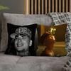 Shiva Rapper Pillow Case For Sofa Decor Car Office Room Printing Cushion Cover Decorations and Protector