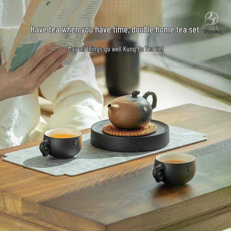 

Edenus Chinese Silver Ceramic Tea Set with Automatic Water Supply