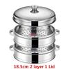 Stainless Steel Steamer fish steamed stuffed bun Rack Kitchen Tools Multilayered Insert With Holder instant pot steamer basket