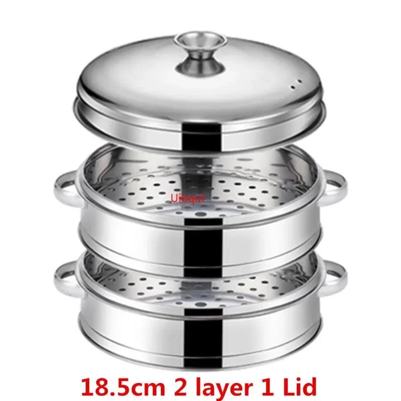 Stainless Steel Steamer fish steamed stuffed bun Rack Kitchen Tools Multilayered Insert With Holder instant pot steamer basket