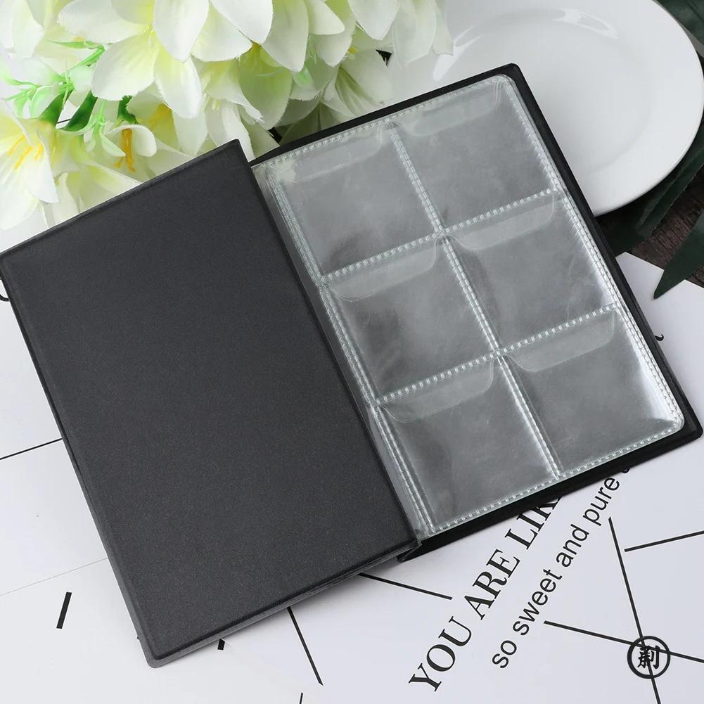 60 Pockets Artificial PU Leather Commemorative Coins Collection Album Book Collecting Money Organizer Storage Bags Storage Book