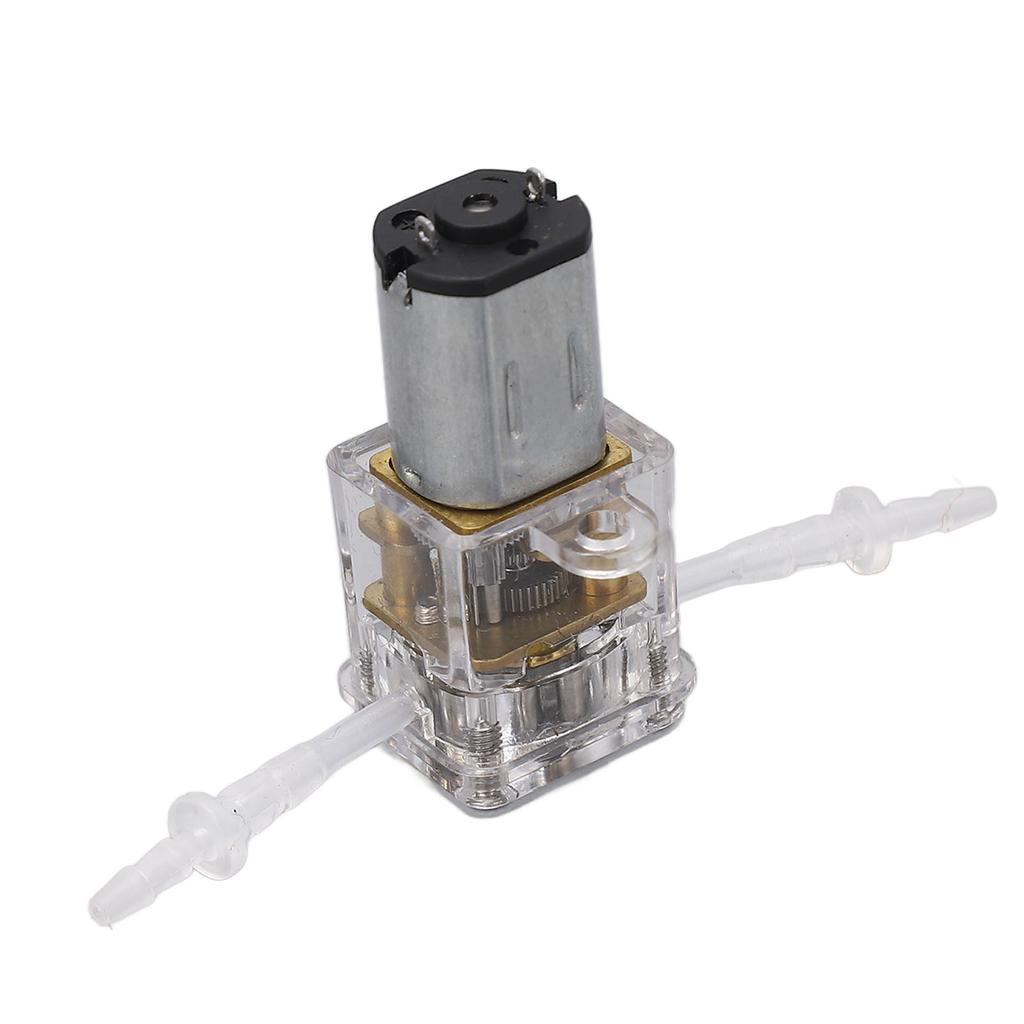 Mini Peristaltic Pump Transparent Shell 1mlmin Flow 0.001m Lift Liquid Dosing Pump for Beauty