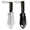 Multifunctional Shovel with Oxford Cloth Portable Stainless Steel Nylon Rope Handle Multi-purpose Spade Trowel Lightweight Outdoor Gardening Survival