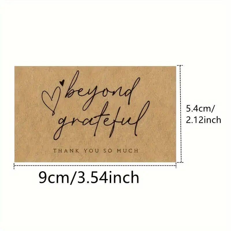 50 Kraft Paper Thank-you Cards