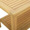 Side Table Oil Natural Finish 70 x 40 x 45 cm Solid Acacia Wood