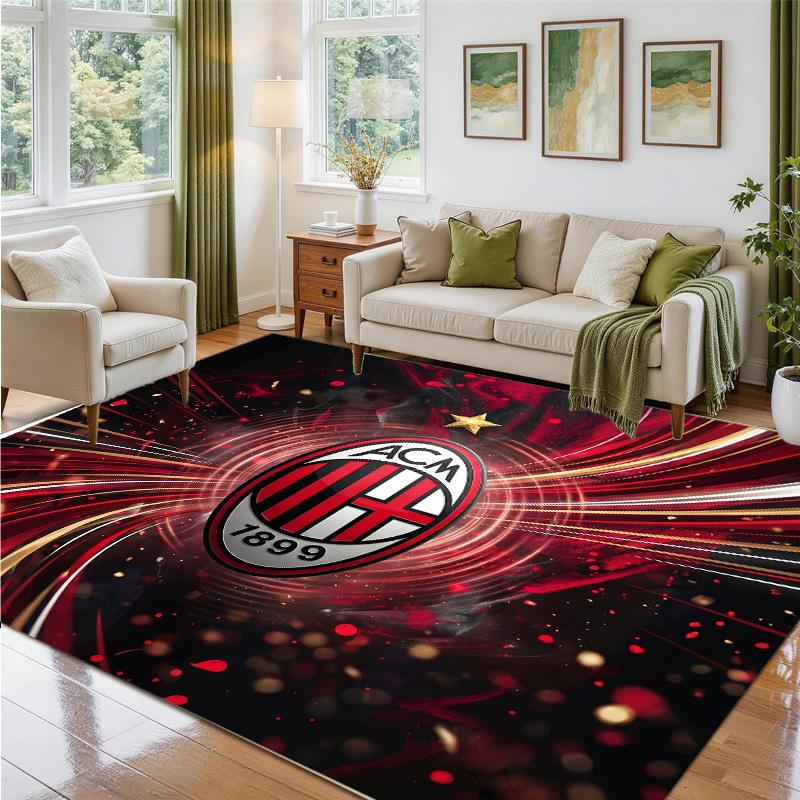 AC Milan Design Crystal Velvet Rug Soft Decorative Mat for Bedroom Entrance