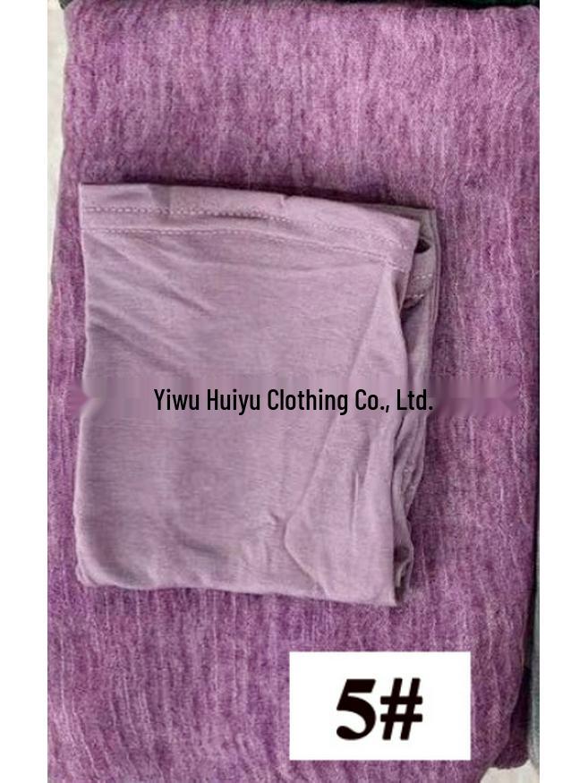 High-Texture Tie-Dye Rayon Headscarf Set: Soft, Wrinkled, Vintage-Style Muslim Shawl