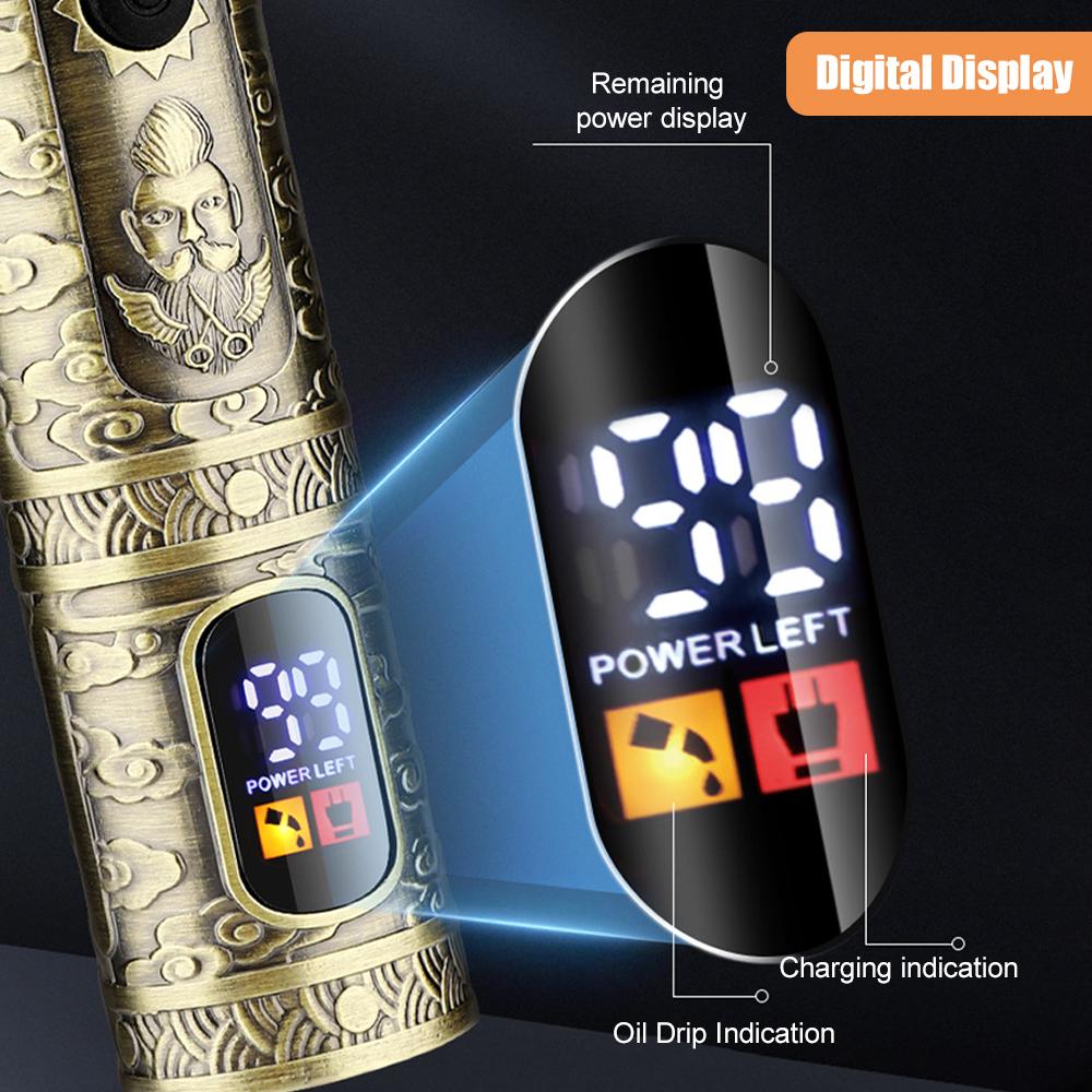 Hair Cutting Machine Kit Professional 7-In-1 Hair Trimmer Shavers with LED Display Metal