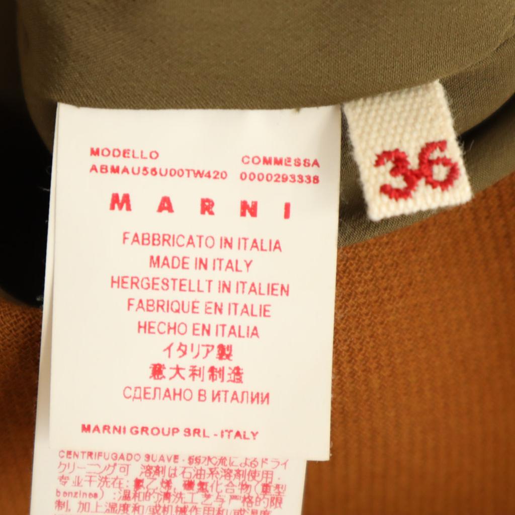 MARNI made in Italy No sleeve Knee-length dress 36 Brown Women Used