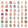 100 Stickers Cute Princess Flat Sheet Series Cute Cartoon Little Princess Diy Children Stickers 4 Packs