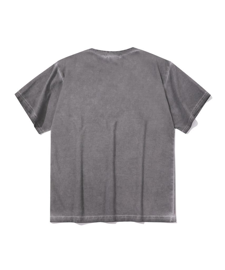 EPISODE UNTITLED Luna Washed Signature Applique T-Shirt_Cocoa Gray