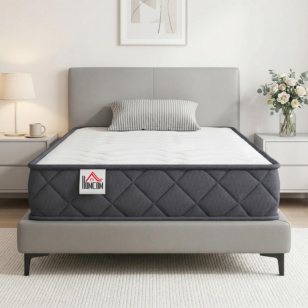 Mattress 90x190cm, single mattress, memory foam, 20cm thick, Oeko-Tex certified, medium firmness