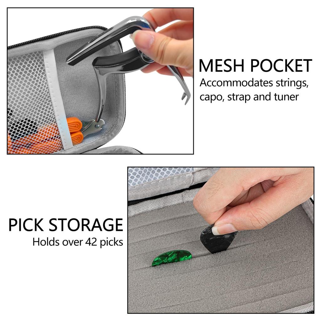 Guitar Pick Holder Case for Fender Dunlop D'Addario Dunlop Musical Instruments, Guitar Accessories, All Sizes, Pick Storage Pouch, Box Bag Only