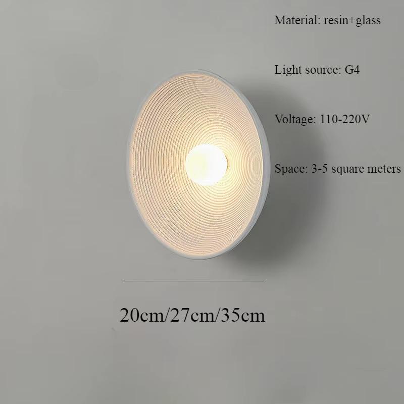 Harz Innenwandleuchte Glaskugel LED-Leuchten Amerikanischer Vintage-Stil Heimdekor Nachttischbrett Wohnzimmer Küche Wandleuchten