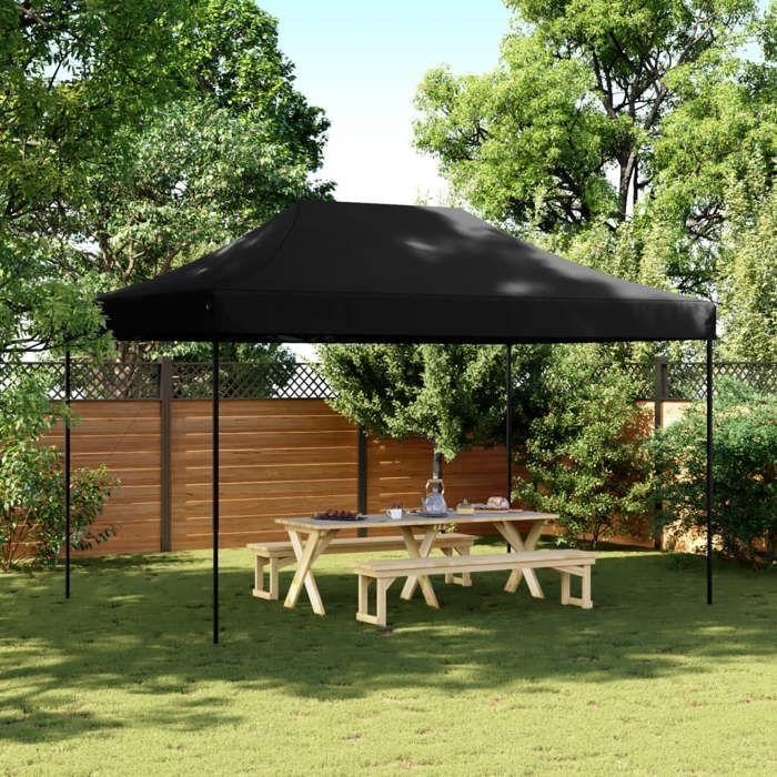VidaXL Folding Pop-Up Party Tent Black 440x292x315 Cm, Tent, Awning Tent, Gazebo Awning, Gazebo Tent, 4004966