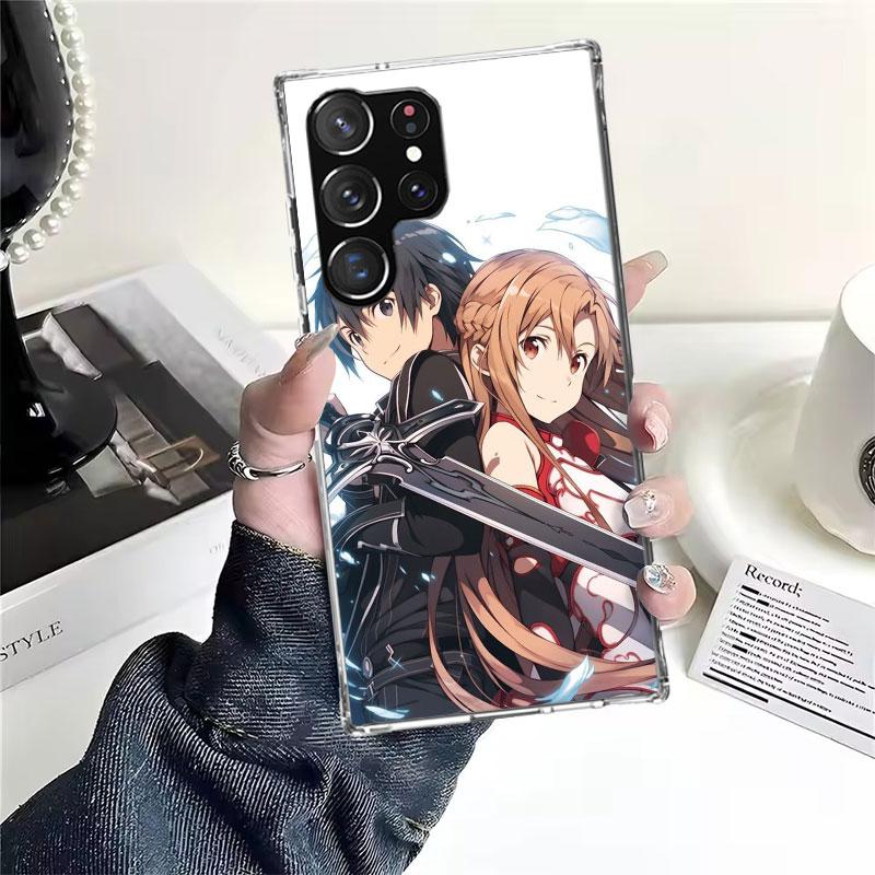 Anime Sword Art Online SAO Soft Phone Case For Samsung Galaxy S22 S23 S24 S25 Edge S26 Ultra S20 FE S21 Plus + Fundas Coque Gala