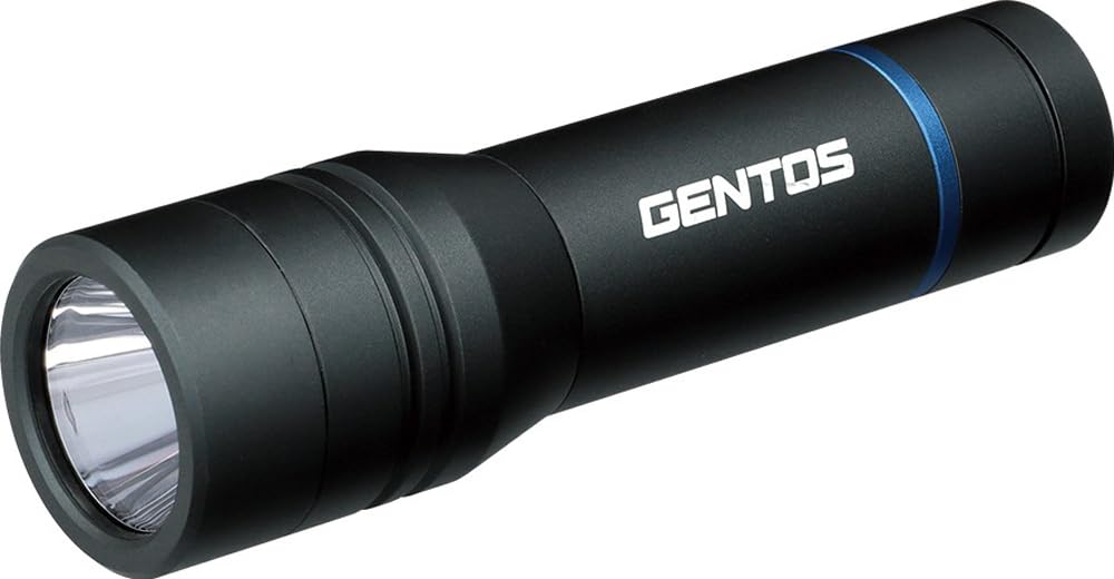 

GENTOS LED Flashlight 520 Lumens 3 Hours of Light Dustproof Water Resistant 1m Uses 3 AAA Batteries Stella [Brightness / / / / Waterproof] ST-143D чорний