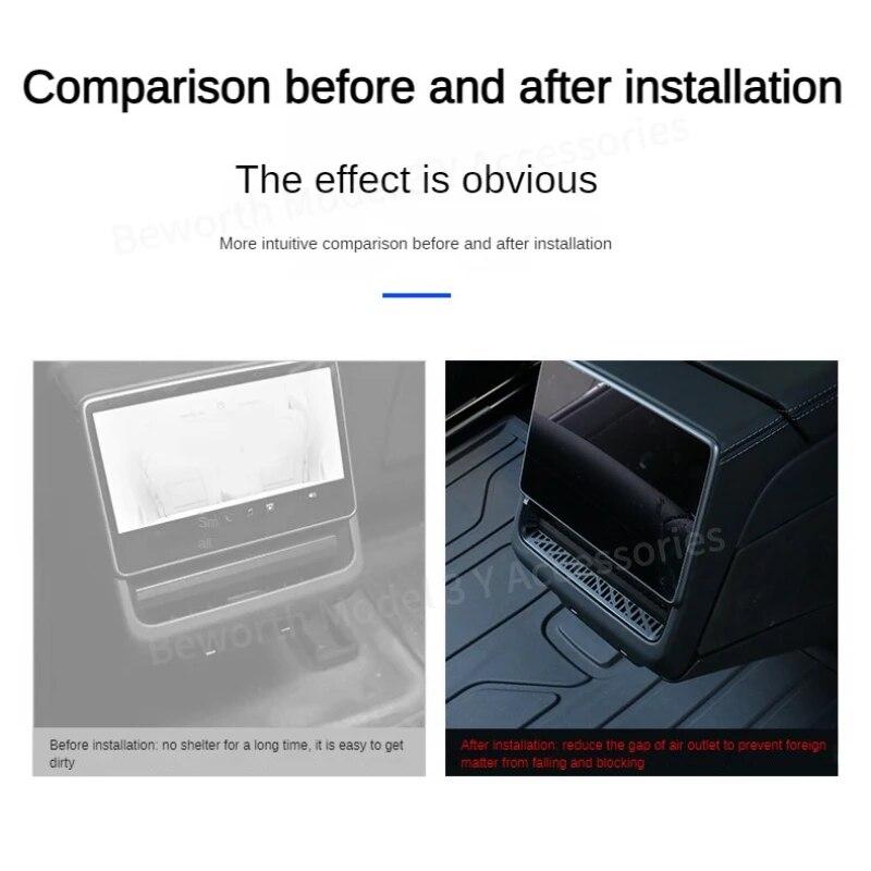 Для Tesla Model 3+ Highland 2024 задняя крышка воздуховыпускного отверстия — фото 8