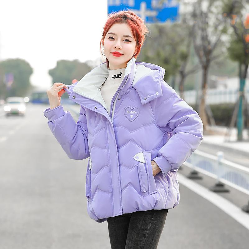 Short Cotton Jacket Women's 2025 New Thickened Winter Padded Jacket Korean Version Loose Winter Women's Jacket Cotton Jacket